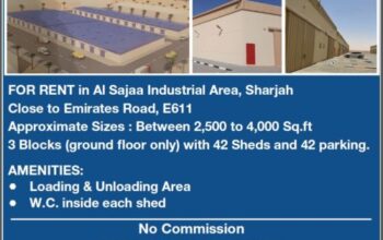 42 BRAND NEW COMPLEX FOR RENT – Al Sajaa Sharjah