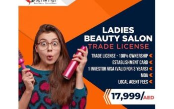 Beauty Salon Trade License in just 17,999/aed!!