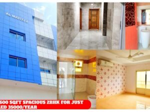 Super deluxe 1600 sqft 2bhk with 3 washrooms
