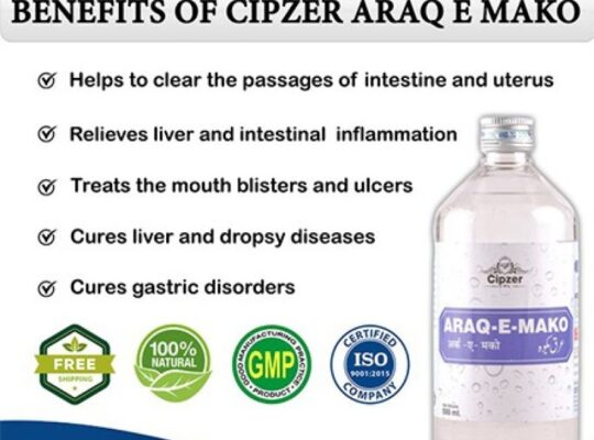 Araq-e-mako is for stomach, liver disease