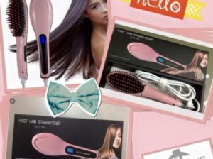 Fast Hair Brush Straightener