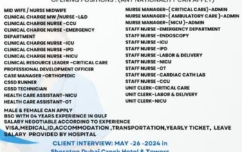 HEALTH SECTOR FOR FREE HIRING -NURSE