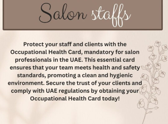 Get Your Salon’s Occupational Health Cards