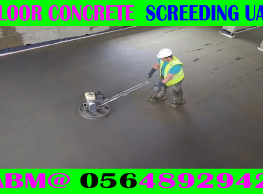 Concrete Floor Screeding Contractor Ajman Dubai Sh