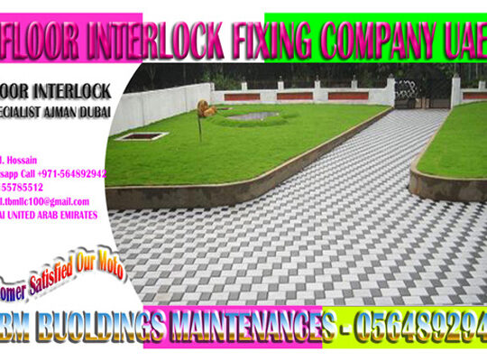 Paving Floor Interlock Fixing Applicator Ajman Sha