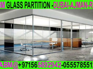 Office Room glass partition company ajman dubai sh