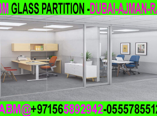 Office Room glass partition company ajman dubai sh