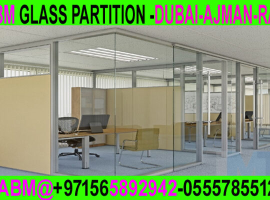 Office Room glass partition company ajman dubai sh