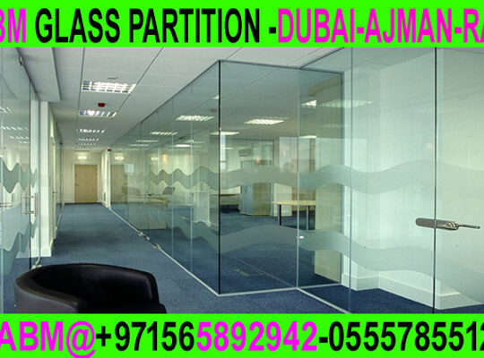 Office Room glass partition company ajman dubai sh