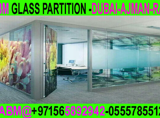 Office Room glass partition company ajman dubai sh