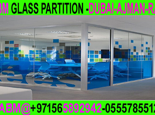 Office Room glass partition company ajman dubai sh