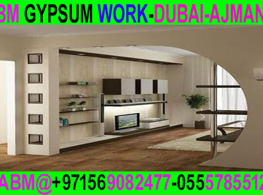 Office Gypsum Wall Partition and Painting Ajman