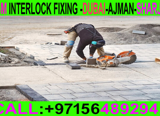 Paving Floor Interlock Fixing Applicator Ajman Sha