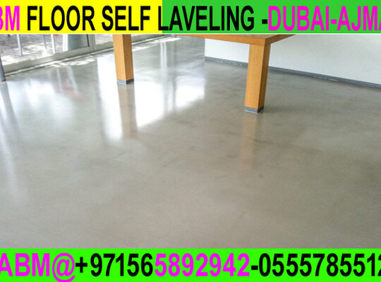 Micro cement floor Screeding Company Ajman Dubai S