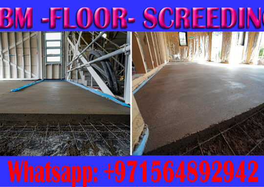 Concrete Floor Screeding Contractor Ajman Dubai