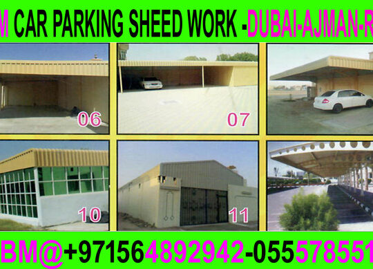 Modern Car Parking Shade Fixing in Dubai Ajman Sha