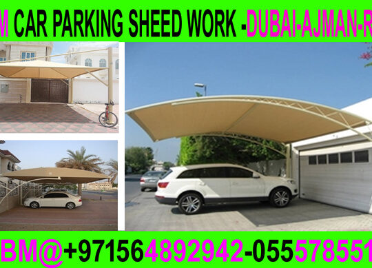 Modern Car Parking Shade Fixing in Dubai Ajman Sha