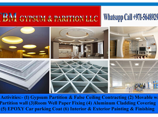 Gypsum Decoration & Painting Contractor Ajman Duba