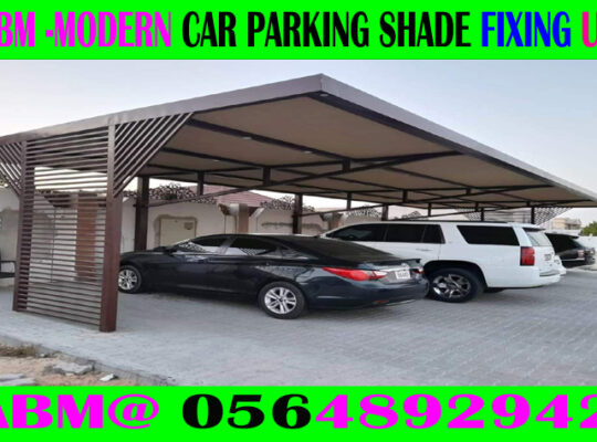 Modern Car Parking Shade Fixing in Dubai Ajman Sha