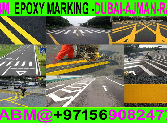 Road Marking Flooring in Ajman Dubai Rak 056489294