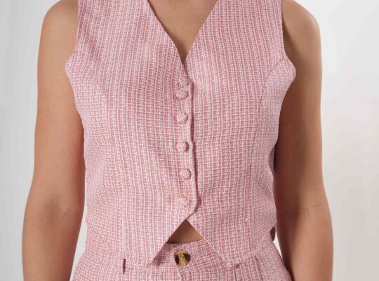 Pink & White Co Ord Set – Stylish & Elegant