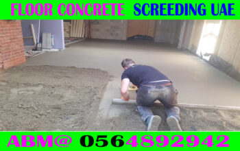 Micro cement floor Screeding Company Ajman Dubai