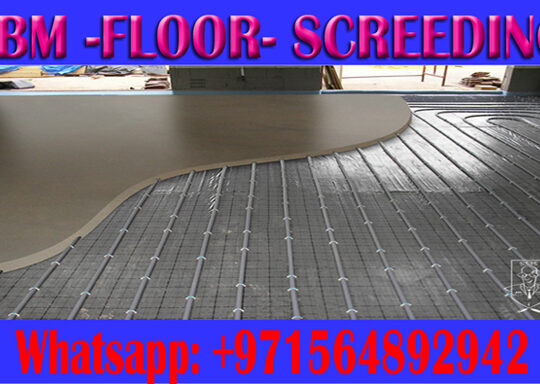 Micro cement floor Screeding Company Ajman Dubai