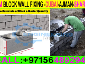 Block wall Fixing work Contractor ajman sharjah