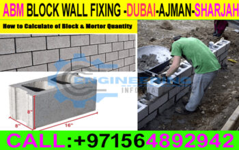 Block wall Fixing work Contractor ajman sharjah