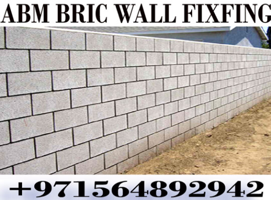 Block wall Fixing work Contractor ajman sharjah