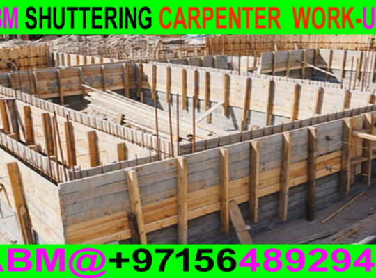 Shuttering and Formwork Contractors In Dubai Ajman