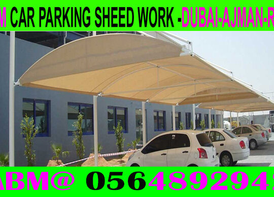 Modern Car Parking Shade Fixing in Dubai Ajman Shj