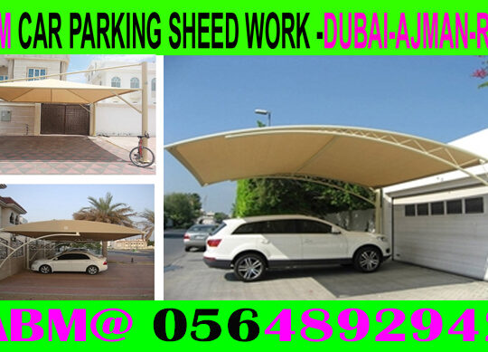 Modern Car Parking Shade Fixing in Dubai Ajman Shj