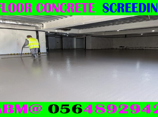 Concrete Floor Screeding Contractor Ajman Dubai Sh