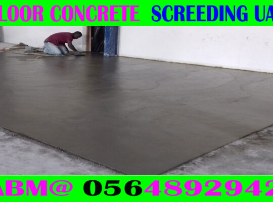 Concrete Floor Screeding Contractor Ajman Dubai Sh