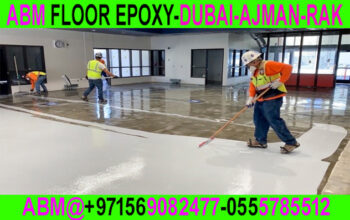 Warehouse Epoxy Flooring Work Company in Ajman Dub