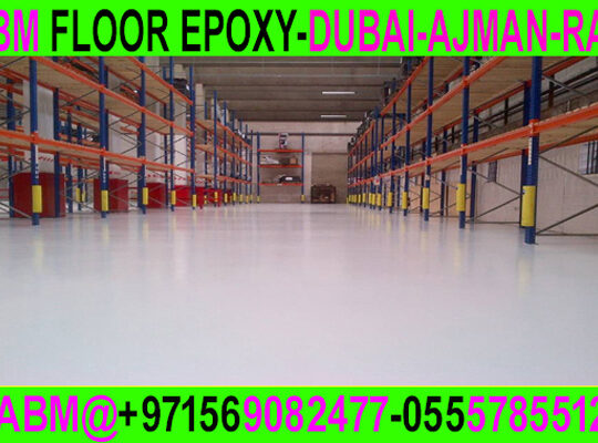 Warehouse Epoxy Flooring Work Company in Ajman Dub