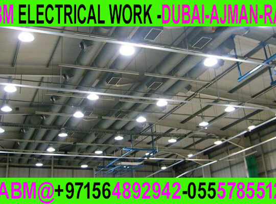 Industrial Light fixing contractor in Ajman Dubai