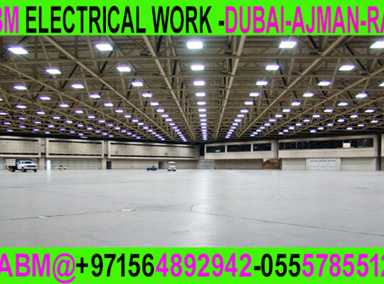 Industrial Light fixing contractor in Ajman Dubai