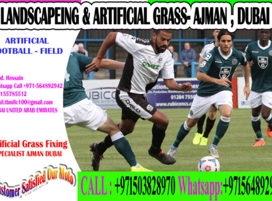 Football field Artificial Grass Fixing Dubai , aj