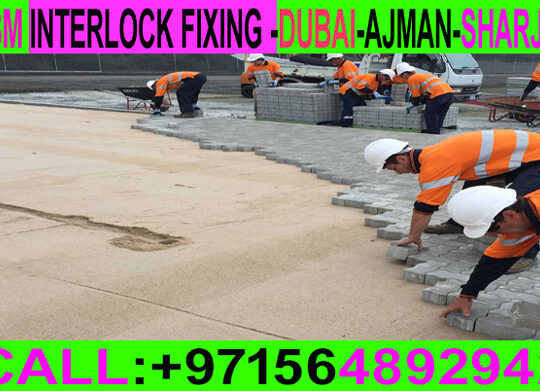 Paving Interlock Fixing Applicator Ajman Sharjah