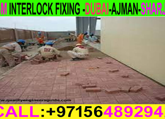 Paving Interlock Fixing Applicator Ajman Sharjah