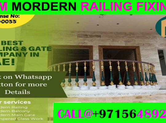Modern Balcony Railing Fixng Contractor Ajman Dxb