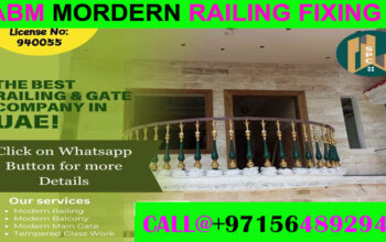 Modern Balcony Railing Fixng Contractor Ajman Duba