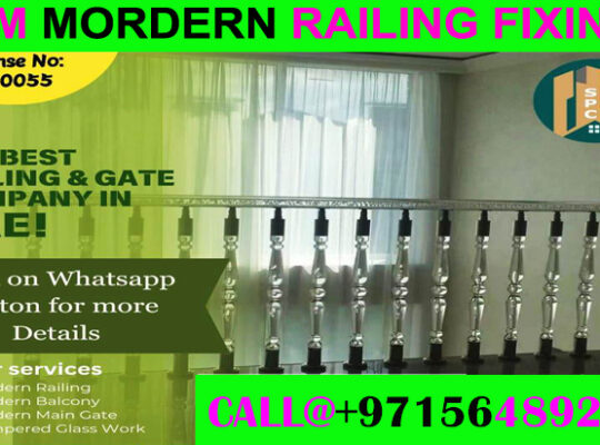 Modern Balcony Railing Fixng Contractor Ajman Dxb