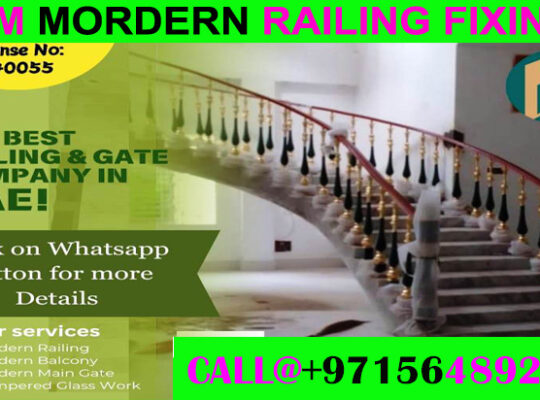 Modern Balcony Railing Fixng Contractor Ajman Duba