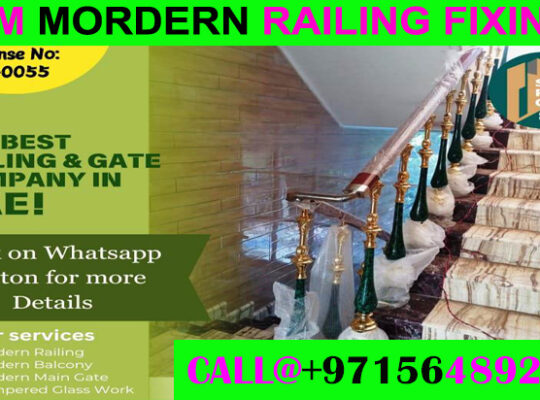 Modern Balcony Railing Fixng Contractor Ajman Duba