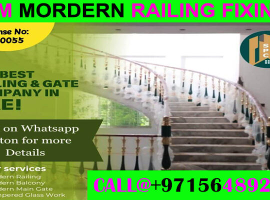 Modern Balcony Railing Fixng Contractor Ajman Dxb