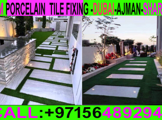 Porcelain Floor Tiles Fixing Contractor dubai ajma