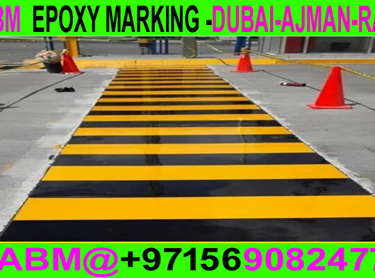 Road Marking Flooring in Ajman Dubai Rak +97156489